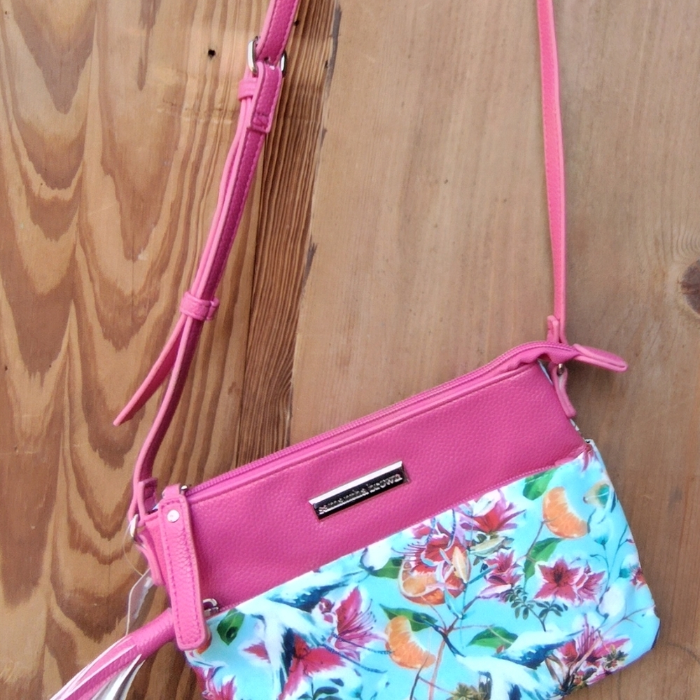 Floral Pink Crossbody Bag